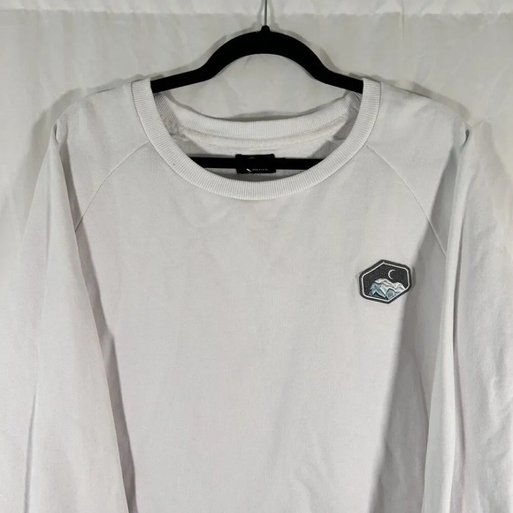 Zyia Active Sweater Women's 3XL White Mountain Embroidered Crew Neck - Picture 2 of 10